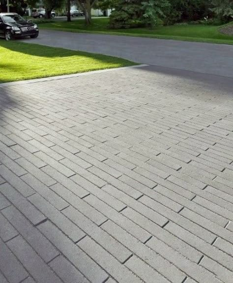 Concrete Imprint, Millet Plant, Driveway Paving Ideas, Front Garden Ideas Driveway, Garden Ideas Driveway, Stamped Concrete Driveway, Driveway Walkway, Modern Driveway, Driveway Pavers