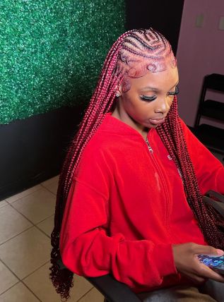 Free STribal Braid Cornrow Braid Cornrows, Red Weave Hairstyles, Curly Hair Care Routine, Cornrows Styles, Weave Ponytail Hairstyles, Feed In Braids Hairstyles, Braids Hairstyles Pictures, Protective Hairstyles Braids, Hair Twist Styles