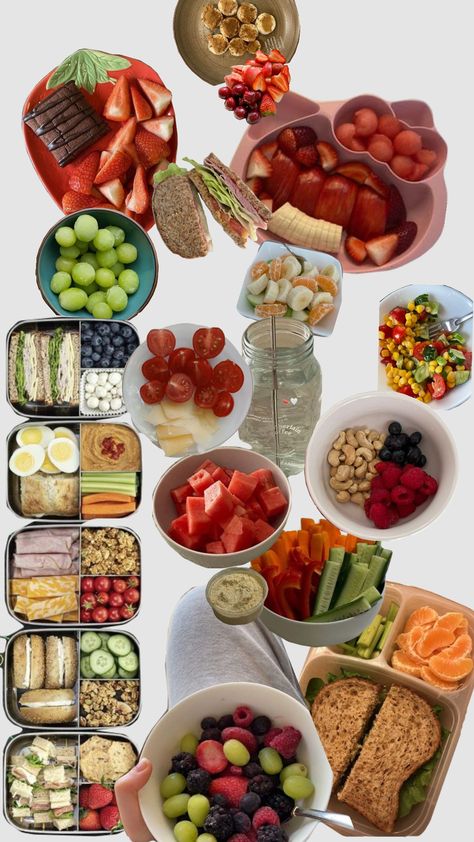 healthy snacks low calorie 🎀 meals low calorie Aesthetic Low Calorie Meals, Los Calorie Lunch, Healthy Foods Low Calorie, School Lunch Low Calorie, Low Calorie Foods List That Fill You Up, Low Calorie Snack Plate, Low Calorie School Lunch, Under 100 Calorie Meals, Low Calorie School Lunch Ideas