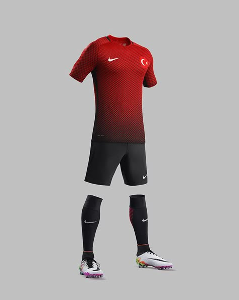 Turkey Nike EURO 2016 Kits - Todo Sobre Camisetas Soccer Uniforms Design, Sports Uniform Design, Custom Basketball Uniforms, Football Dress, Basketball Uniforms Design, Sport Branding, Soccer Uniforms, Football Uniforms, Basketball Uniforms