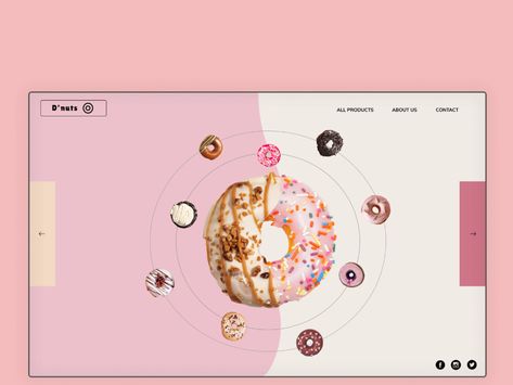 Donut Website Design, Cookies Website, Dog Website, Mobile Website Design, Facebook Banner, Webpage Design, Donut Shop, Dark Art Drawings, Web Layout Design