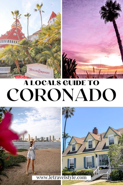 Coronado Island San Diego, Coronado San Diego, San Diego Activities, San Diego Vacation, Girls Trips, San Diego Restaurants, Coronado Beach, Coronado Island, Hotel Del Coronado