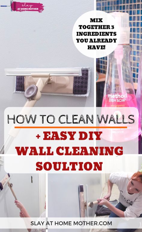 Wall Cleaner For Painted Walls, Wall Cleaning Solution, Clean Aesthetic Bedroom, Window Cleaning Tips, Clean Walls, Wall Cleaning, House Cleaners, Room Cleaning, Clean Kitchen Cabinets