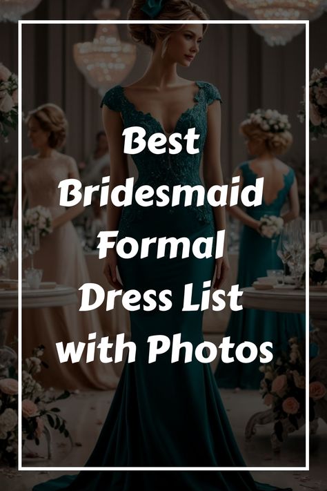 Best Bridesmaid Formal Dress List with Photos Glam Bridesmaid, Trendy Bridesmaids, Bridal Tips, Fall Bridesmaid Dresses, Formal Bridesmaids Dresses, Stunning Bridesmaid Dresses, Bridesmaid Dresses Strapless, Bridesmaid Dresses Formal, Beautiful Bridesmaid Dresses