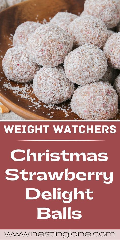 Healthy Christmas Strawberry Delight Balls are the perfect treat for the holidays. These festive bites bring a burst of sweetness to your Christmas Cookie Exchange while staying on the lighter side. Easy to make and perfect for holiday parties, they’re a delicious addition to your homemade dessert spread. Celebrate the season with this simple, tasty recipe that’s sure to stand out among holiday treats. Sugarfree Christmas Dessert, Valentine Healthy Food, Easy Healthy Christmas Desserts, Strawberry Christmas Desserts, Sugar Free Christmas Desserts, Strawberry Balls, Light Christmas Dessert, Healthy Christmas Baking, Healthy Christmas Desserts