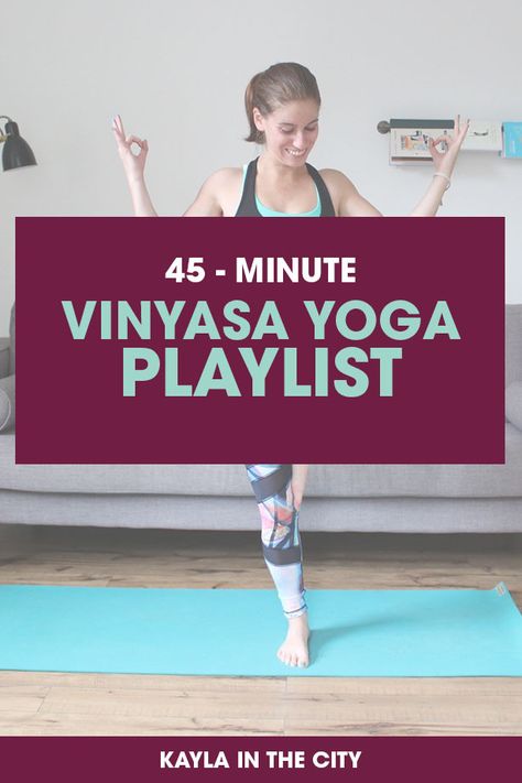 45-Minute Vinyasa Flow Yoga Playlist http://www.kaylainthecity.com/2017/07/13/45-minute-vinyasa-flow-yoga-playlist/ Begginers Yoga, Vinyasa Flow Yoga, Yoga Playlist, Flow Yoga, Yoga Techniques, Partner Yoga, Yoga Music, Vinyasa Flow, Cool Yoga Poses