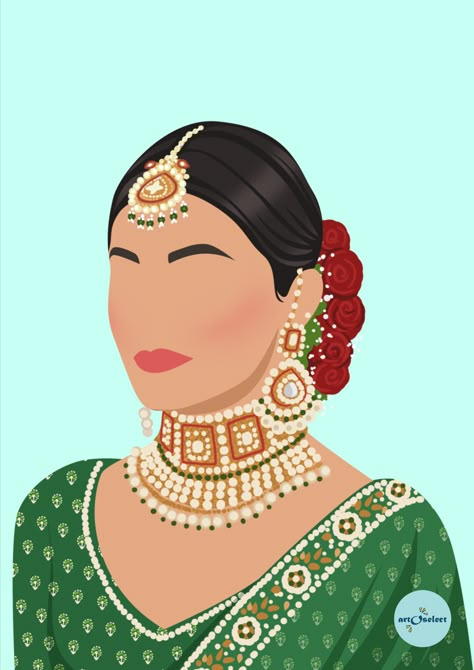 indian bride faceless illustration Mehandi Illustration, Haldi Illustration, Swag Illustration, Faceless Illustration, Bride Fashion Illustration, Cartoon Wedding Invitations, Couple Illustration Wedding, Jewellery Illustration, Wedding Caricature