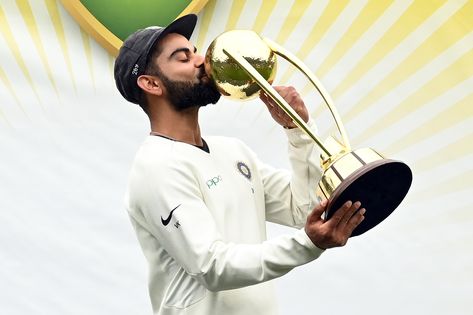 Virat Kohli Kissing Trophy, Virat Kohli With Trophy, Virat Kohli Test Cricket Wallpapers, Virat Kohli Test Cricket, Kholi Wallpaper, Waqar Younis, Sydney Cricket Ground, Mayank Agarwal, Trophy Collection