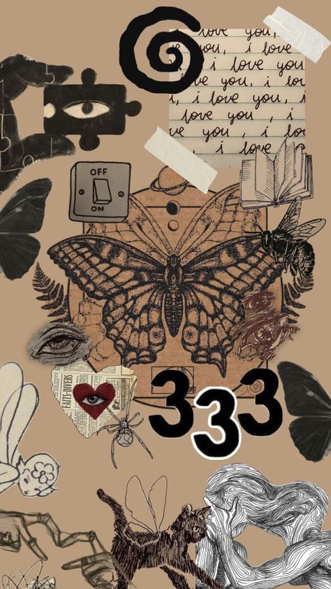 Aesthetic Brown Collage, Brown Collage Wallpaper, Collage Aesthetic Wallpaper, Collage Butterfly, Brown Collage, Wallpaper Butterfly, Butterfly Vintage, Lip Wallpaper, Aesthetic Brown