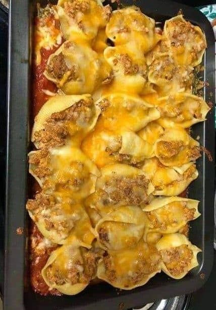 Mexican Stuffed Shells, Taco Shell, Resep Pasta, Jumbo Pasta Shells, Taco Shells, Marinara Sauce Homemade, Pasta Shells, Stuffed Shells Recipe, Cheesy Pasta