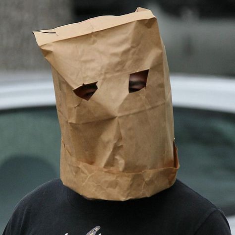 Paper Bag Head, Bag Over Head, Paper Bag