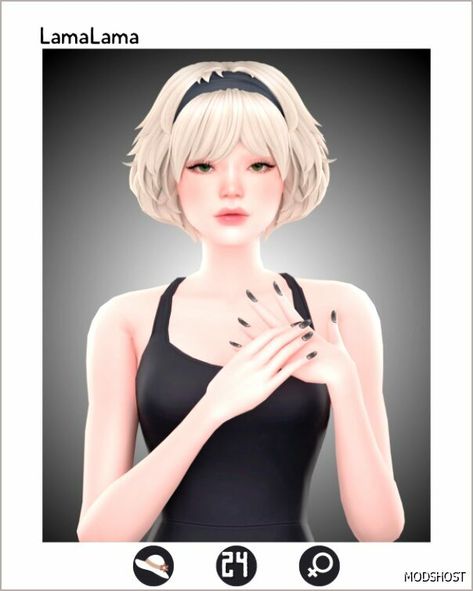 Download Hair Jeni for Sims 4 at ModsHost NOW! #female #short #gaming #sims #female #hair #videogames Sims Ombre Hair, Sims 4 Short Hair With Bangs, Sims 4 Female Short Hair, Short Sims 4 Cc Hair, Sims 4 Cc Hair Female Short, Sims 4 Short Hair Cc Female, Sims 4 Hair Short, Sims Female Hair, Sims 4 Bob Hair Cc