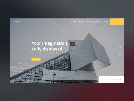 Ui Website Design, Building Website, Real Estate Website Design, Ui Website, Hero Image, Wix Website Templates, Architecture City, Design Building, Website Redesign