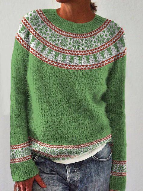 Christmas Icelandic sweater Jollywood Nights, Cable Knit Jumper Dress, Icelandic Sweaters, Crochet Jumper, Women Sweaters Winter, Blue Jumper, Retro Tops, Jacquard Sweater, Christmas Jumper