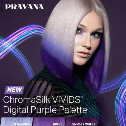 Pravana Hair Color, Periwinkle Hair, Chromasilk Vivids, Pravana Vivids, Purple Palette, Professional Stylist, Cut And Color, Cut And Style, Beautiful Nails