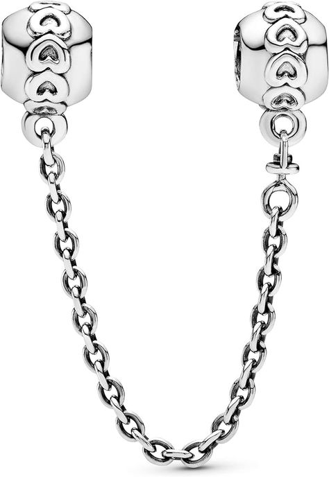 Pandora Moments Women's Sterling Silver Band of Hearts Safety Chain Charm for Bracelet 4.7 4.7 out of 5 stars 3,167 ratings Pandora Safety Chain, Pandora Style, Safety Chain, Pandora Bracelet, Sterling Silver Bands, Pandora Jewelry, Sterling Silver Charm, Pandora Charms, Silver Band