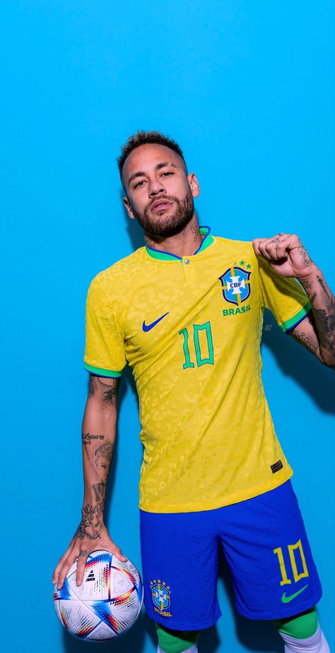 Cabrio Vw, World Best Football Player, Brazil Players, Neymar Pic, Football Brazil, Benzema Real Madrid, Sports Photoshoot, Brazil Football Team, Brazil Shirt