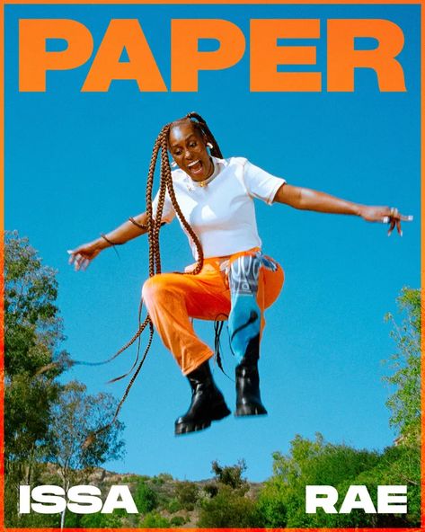 Paper Magazine Cover, Jumping Pictures, Paper Magazine, Zine Design, Issa Rae, Happy Black, The Daily Show, Paper Cover, Magazine Cover