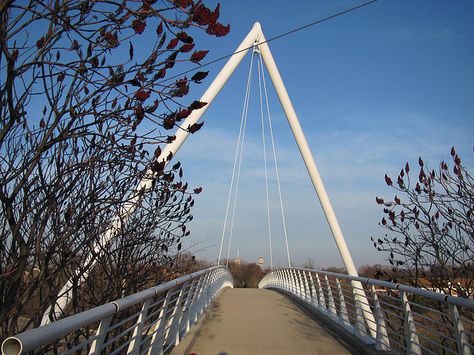 Old Plank Road Trail in Frankfort, IL by J N Junker, via Flickr Frankfort Illinois, Pedestrian Bridge, Travel Activities, Chicago Illinois, Bay Bridge, Senior Pictures, San Francisco Skyline, Great Places, Ideas Style