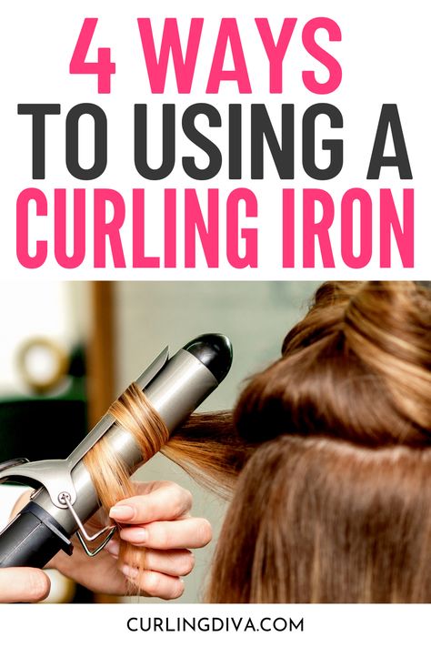 Easy Hair Medium Length, How To Put Curls In Your Hair, Curl Hair Like A Stylist, Proper Way To Curl Your Hair, Curling Hair For Dummies, Curling Iron Shoulder Length Hair, Easy Curls With Curling Iron, Curling Straight Fine Hair, How To Curl Your Own Hair With A Curling Iron