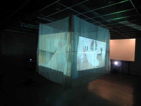 Projection Installation, Interactive Art Installation, Fabric Installation, Billy Elliot, Art Gallery Interior, Stage Set Design, Photography Exhibition, New Media Art, Projection Mapping