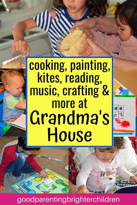 Grandparents Day Activities, Grandkid Gifts, Grandparents Activities, Cooking Painting, Flying Kites, Grandmothers Love, Grandma's House, Fun Activities To Do, Grandmas House