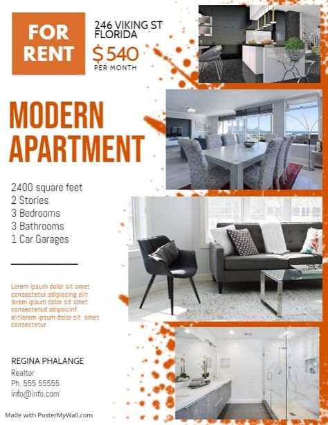 Apartment for rent Flyer Template | PosterMyWall Apartment Flyers Marketing, Apartment For Rent Flyer, Apartment Flyer Design, Apartment Ads, Apartment Flyer, Rent Poster, Apartment Advertising, Apartment Marketing, Rental Ideas