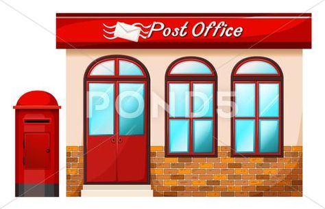 Post office Stock Illustration #AD ,#office#Post#Illustration#Stock Office Clipart, Office Cartoon, Office Icon, Office Images, Preschool Classroom Decor, Building Images, Community Helper, Free Clipart Images, States Of India