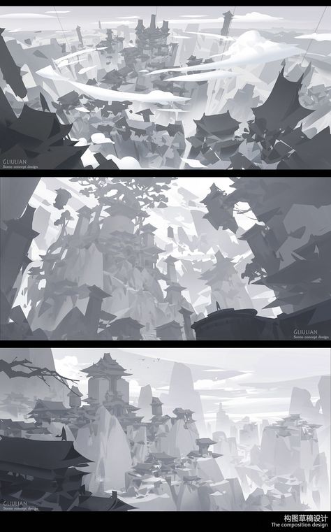 Environment Sketch, Environment Painting, Concept Art Tutorial, Landscape Concept, Perspective Art, Composition Design, Scene Design, Digital Painting Tutorials, Wow Art