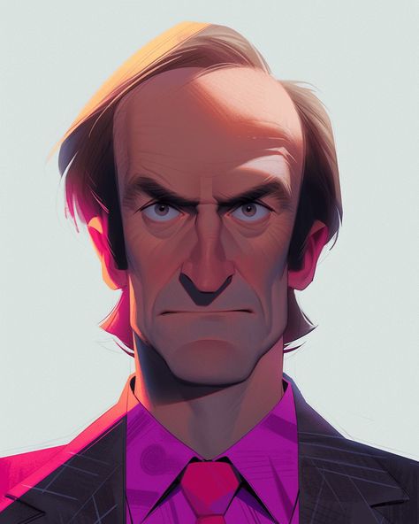 Digital Art Journal, Bad Drawings, Realistic Cartoons, Face Illustration, Graphic Poster Art, Character Design Sketches, Digital Portrait Art, Call Saul, Better Call Saul