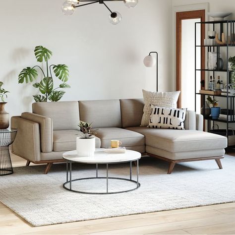 Dark grey couch living room