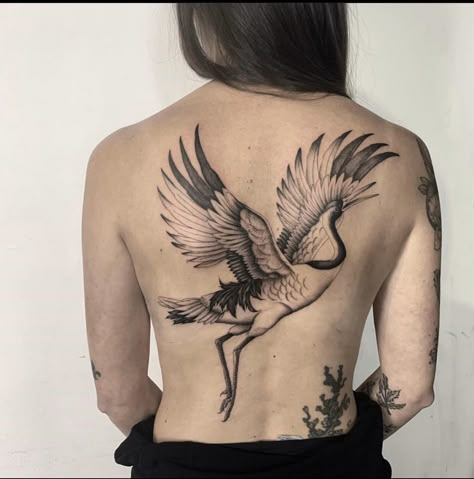 Florida Tattoo, Heron Tattoo, Backpiece Tattoo, Crane Tattoo, Pieces Tattoo, Chest Tattoos For Women, Bird Tattoo, Modern Tattoos, Back Tattoo Women