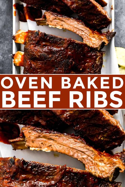 Oven Baked Beef Ribs Country Ribs Oven, Beef Ribs In Oven, Oven Baked Beef Ribs, Beef Chuck Short Ribs, Country Ribs Recipe, Back Ribs In Oven, Baked Beef Ribs, Ribs Recipe Oven, Crockpot Ground Beef