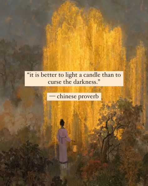 Short Proverbs, Light A Candle, Chinese Proverbs, Soothing Quotes, Chinese Quotes, Meant To Be Quotes, Proverbs Quotes, Vie Motivation, Literature Quotes