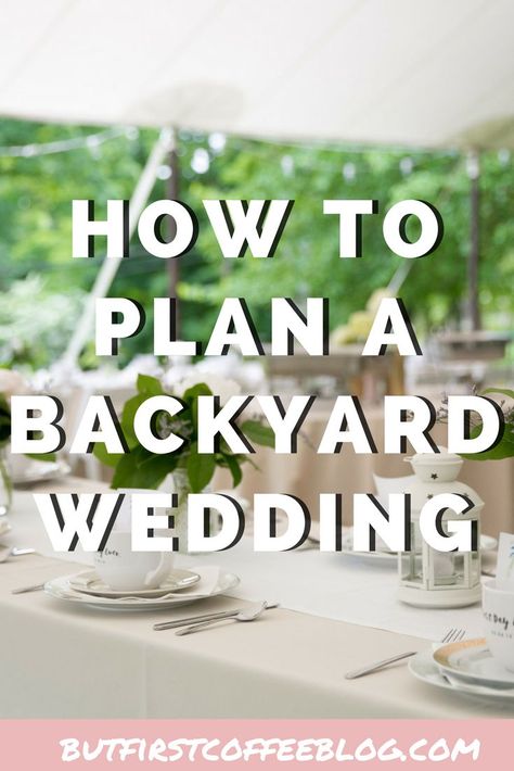 Backyard Wedding Planning, Simple Wedding Planning, Backyard Wedding Decorations, Diy Backyard Wedding, Backyard Wedding Ceremony, Small Backyard Wedding, Wedding Backyard Reception, Backyard Reception, Backyard Wedding Ideas