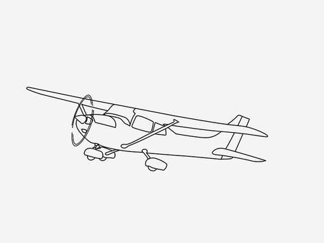 Cessna 172 Skyhawk by Heval & Steven 🛩🖥🎥 | Dribbble Crop Duster Airplane Tattoo, Cessna 172 Skyhawk Tattoo, Cessna Plane Tattoo, Cessna 150 Tattoo, Cesna Planes Tattoo, Seaplane Tattoo, Cessna 172 Tattoo, Old Airplane Tattoo, Cessna 172 Drawing