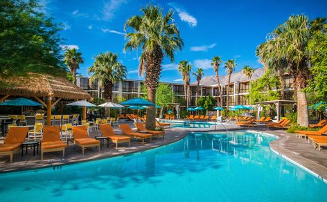 Chiki Pool at The Riviera Palm Springs Margaritaville Resort, Palm Springs Wedding Venues, Palm Springs Resorts, Fun Deserts, Palm Springs Wedding, Luxury Services, Affordable Wedding Venues, Spring Day, Resort Spa