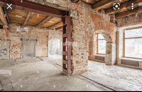 Old Brick Building, Old Bricks, Studio Ideas, Brick Building, Yoga Studio, Home Gym, Pergola, Room Divider, Outdoor Structures