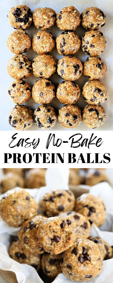 No Bake Protein Balls, Protein Balls Recipe, Healthy Protein Breakfast, Protein Oats, Protein Balls Recipes, Healthy Protein Snacks, Protein Powder Recipes, Protein Bites, Protein Balls