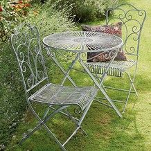 Cast Iron Garden Furniture, Folding Garden Table, Garden Museum, Cast Iron Table, 3 Piece Bistro Set, Patio Sets, Victorian Garden, Garden Table And Chairs, Folding Chairs