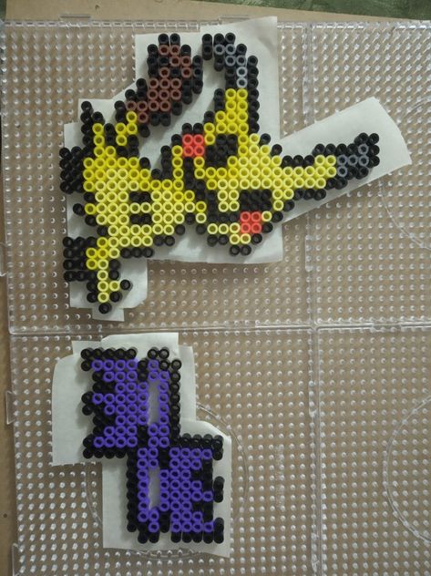 Mimikyu Perler Beads, Gengar Perler, Perler Bead Cute, Pikachu Hama Beads, Hama Beads Pokemon, Hama Beads 3d, Pokemon Perler, Pokemon Bead, Perler Creations