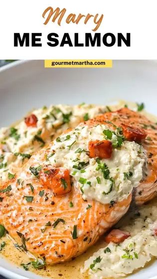 This irresistible "Marry Me Salmon" combines tender, flaky salmon with a rich, creamy sauce that will make anyone fall in love with your cooking. Perfect for a romantic dinner or a family favorite, this dish brings restaurant-quality flavors straight to your table. Surprise your taste buds – full recipe inside! #MarryMeSalmon #SalmonRecipe #CreamySalmon #HealthyDinner #RomanticDinner #EasySalmon #SalmonLovers #DinnerIdeas #SeafoodRecipes #QuickMeals #WeeknightDinner Marry Me Salmon, High Protein Dishes, Sun Dried Tomato Sauce, Sauce For Salmon, Healthy Eating Inspiration, Quick Meal Prep, Salmon Seasoning, Salmon Dinner, Pan Seared Salmon