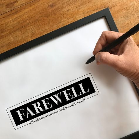 Farewell Party Sign, Guest Book Sign In, Coworker Farewell Card Keepsake Alternative, Staff Appreciation Thankyou Messages PRINTABLE SIGN - Etsy Sign Guest Book Sign, Farewell Party Decorations, Farewell Card, Farewell Cards, Farewell Party, Farewell Parties, Staff Appreciation, Party Sign, Guest Book Sign