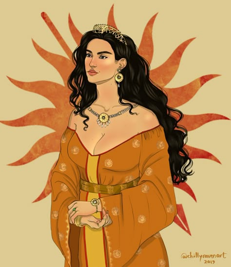 Arianne Martell, Game Of Thrones Queen, Unbowed Unbent Unbroken, Elia Martell, Arte Game, House Martell, Targaryen Art, Asoiaf Art, Raven Art