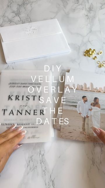 Save The Date Vellum Overlay Diy, Save The Dates With Vellum, Save The Date Ideas Vellum, Diy Vellum Wedding Invitations, Diy Save The Date Ideas For Weddings, Diy Wedding Invitation Ideas, Cricut Save The Date, Diy Save The Date Ideas, Save The Date Vellum