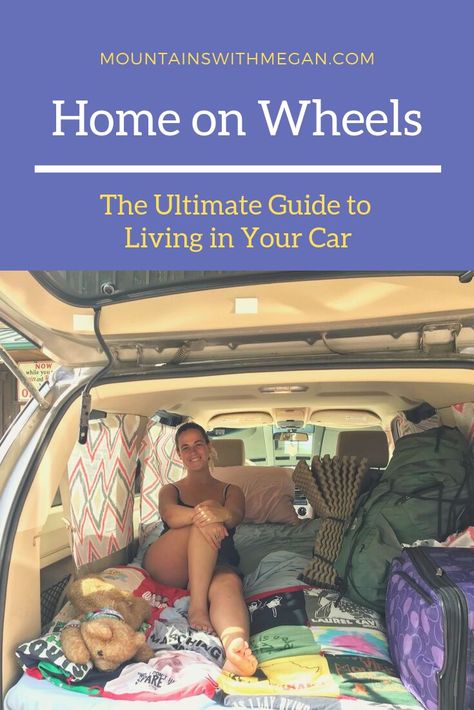 Living Out Of Your Car, Suv Living, Living In Your Car, Live In Your Car, Car Camping Organization, Sleep In Car, Sleeping In Your Car, Kangoo Camper, Living In Car