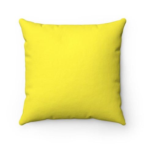 Lay Your Head On My Pillow Square Pillow | Etsy Elegant Throw Pillows, Couch Accent Pillows, Bright Decor, Yellow Throw Pillows, Yellow Pillows, Red Throw Pillows, Abstract Pillows, Comfortable Pillows, Floral Throw Pillows