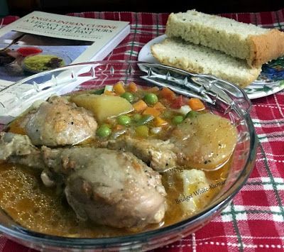 ANGLO-INDIAN RECIPES by Bridget White: CHICKEN STEW Indian Chicken Stew, Indian Chicken Stew Recipe, Holdens Ranch Chicken Stew, Kerala Chicken Stew, West African Chicken Stew, Ethiopian Chicken Stew, Pork Vindaloo, Stew Chicken Recipe, Indian Chicken