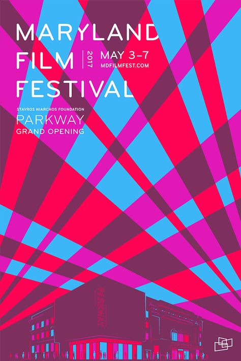 Maryland Film Festival 2017 Poster Film Festival Poster, Film Poster Design, Logo And Identity, Event Poster Design, Festival Poster, Festival Design, Festival Posters, Event Poster, Creative Advertising