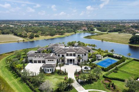 9192 Rockybrook Way, Delray Beach, FL 33446 - realtor.com® Florida Mansion, Delray Beach Florida, Wynn Las Vegas, Mega Mansions, Casas The Sims 4, Grand Foyer, Saltwater Pool, Delray Beach, Luxury Homes Dream Houses